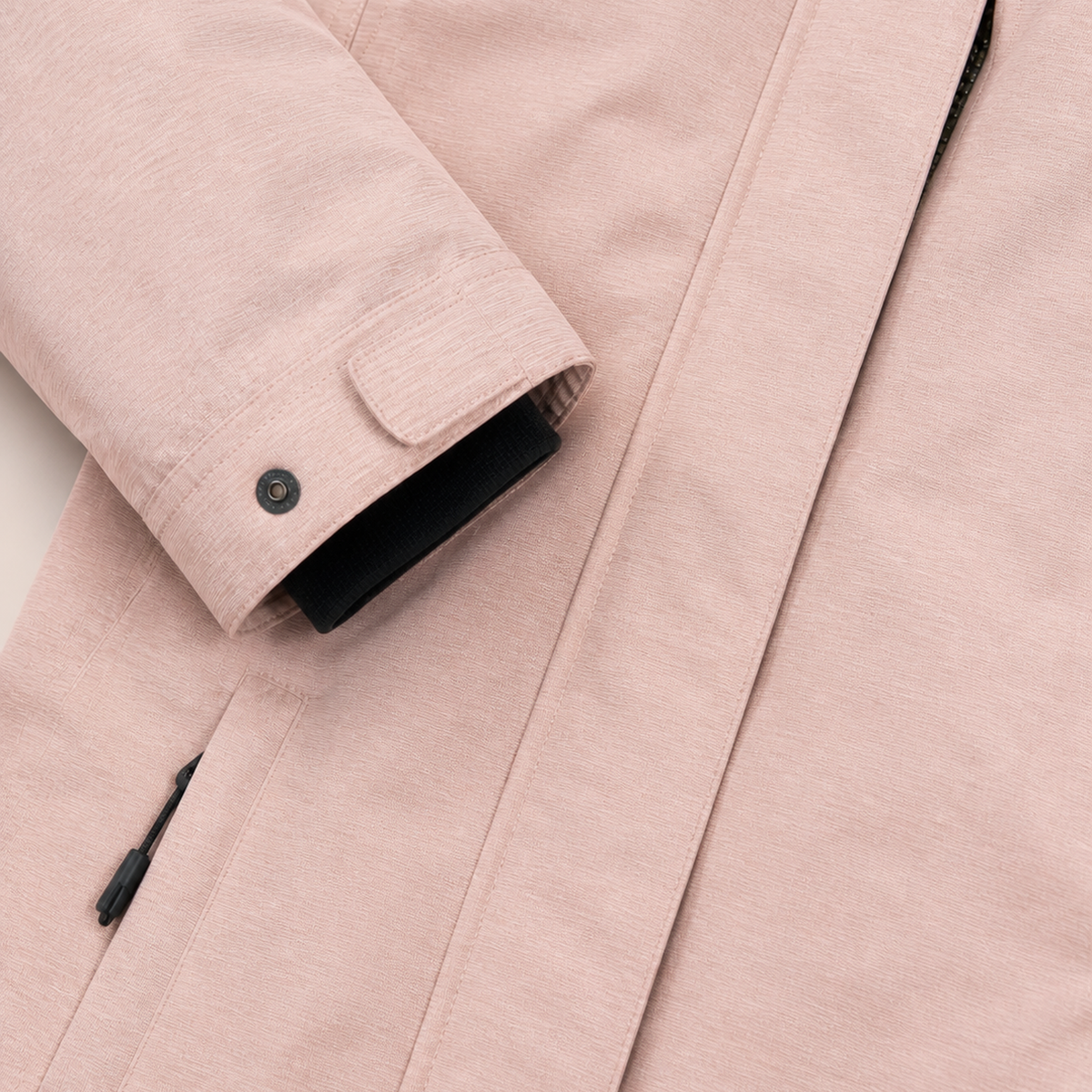 Pink The Sugar Coat II plus size insulated snow jacket, sizes 1X to 6X, cuff and pocket detail