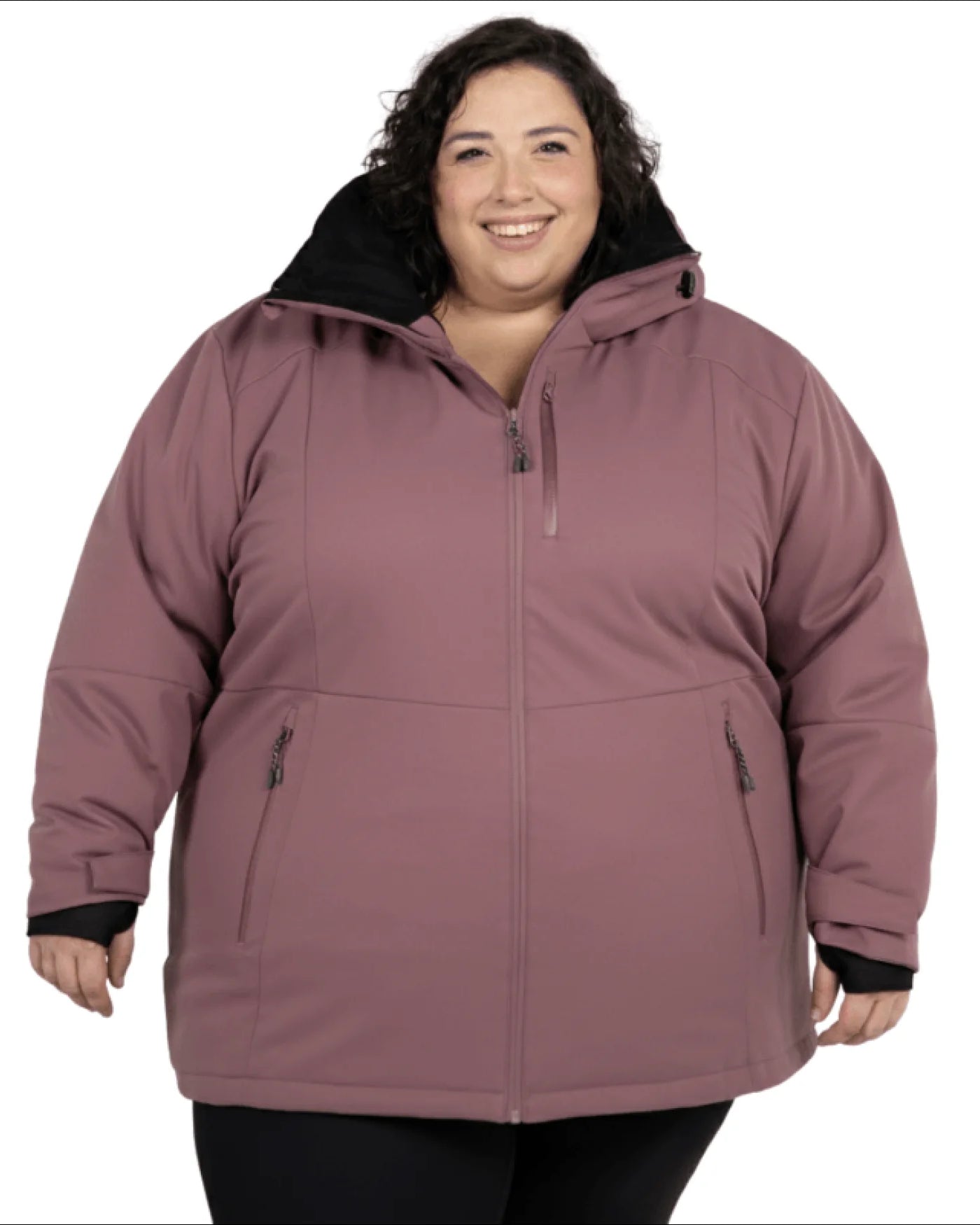 Snow Country Outerwear Women's Plus Size 1X-6X Heavy Insulated Winter Softshell Coat Siberian