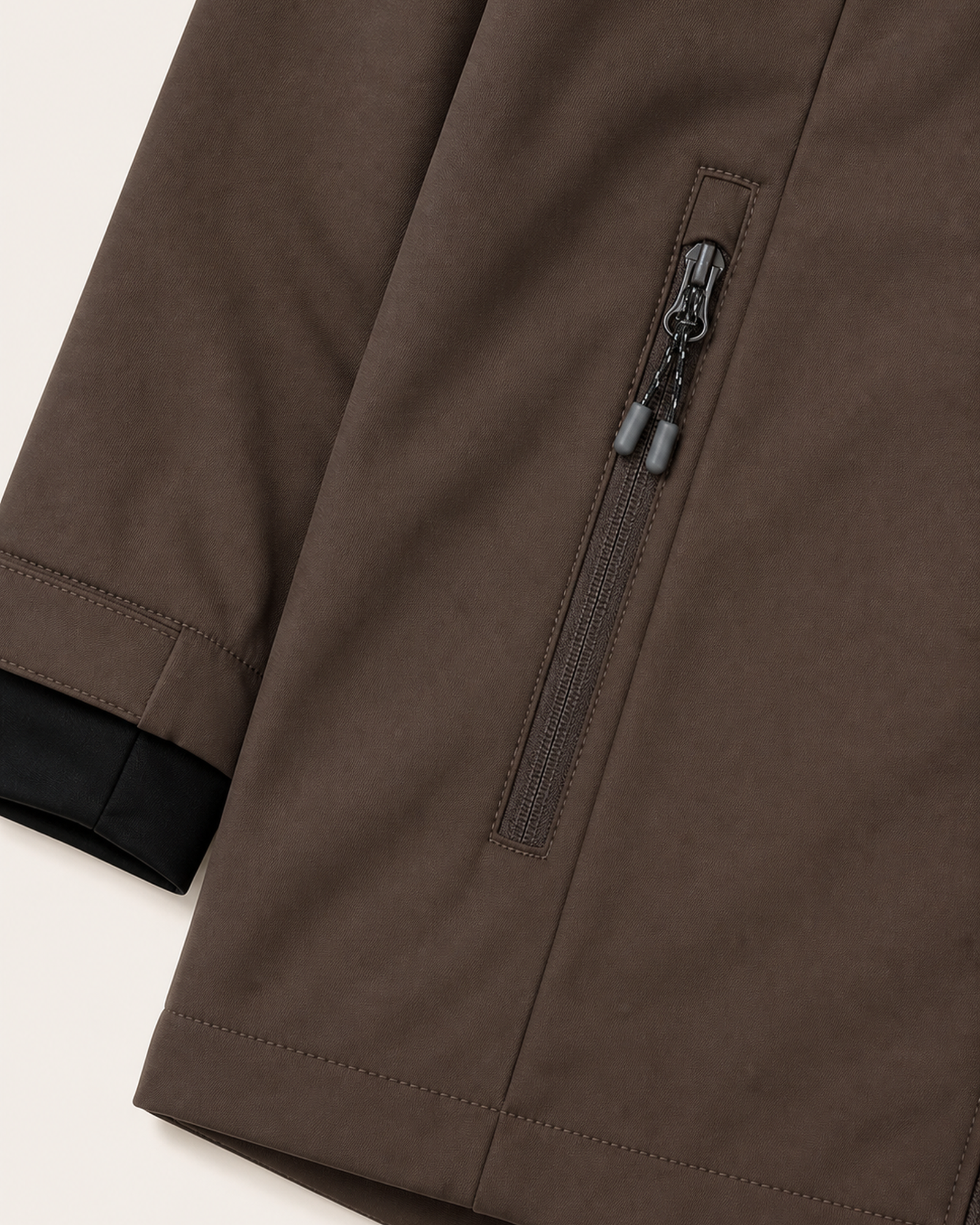 Chocolate The Venus plus size hooded soft shell jacket, sizes 1X to 6X, pocket