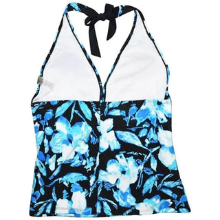 Floral halter tankini top from Heat Women’s Plus Size Swimsuit collection in plus sizes