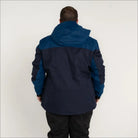Person wearing a two-tone blue insulated Peak Winter Ski Jacket Snow Coat Outerwear