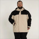 Two-tone Mens Big Winter Insulated Ski Jacket Snow Coat Outerwear for Cold Weather