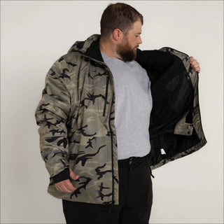 Mens Big 2XL-6XL Insulated Winter Patrol Ski Jacket Coat Camo Outerwear Snow Country