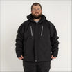 Black winter jacket with hood from Snow Country Outerwear Men’s Siberian III line in 2XL to 7XL