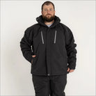 Black winter jacket and pants set from Snow Country Outerwear for Big Sizes 2XL to 7XL