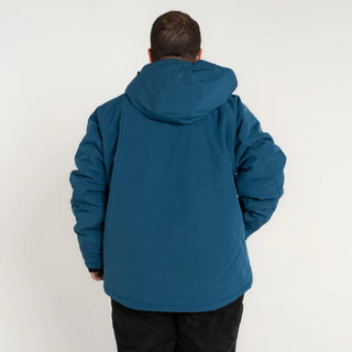 Blue hooded winter jacket from Snow Country Outerwear Mens Big Sizes Siberian III collection
