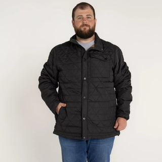 Black quilted jacket from Mens Snow Country Outerwear Big 2XL-7XL Signature Mid Jacket Coat