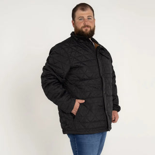 Black quilted jacket from Mens Snow Country Outerwear Big 2XL-7XL Signature Mid Jacket Coat