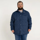 Blue quilted jacket from Mens Snow Country Outerwear Big 2XL-7XL Signature Mid Jacket Coat