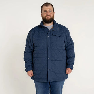 Blue quilted jacket from Mens Snow Country Outerwear Big 2XL-7XL Signature Mid Jacket Coat