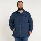 Quilted navy men’s Snow Country Outerwear Big 2XL-7XL Signature Mid Jacket Coat