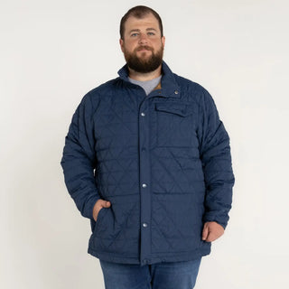 Quilted navy men’s Snow Country Outerwear Big 2XL-7XL Signature Mid Jacket Coat