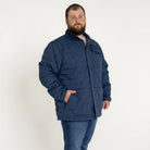 Blue quilted jacket from Mens Snow Country Outerwear Big 2XL-7XL Signature Mid Jacket Coat