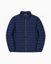 Navy Telluride quilted jacket from Snow Country Outerwear Mens Big and Tall, flat lay front, 2XL to 7XL