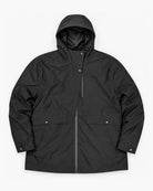 Black Swiss Systems women's plus size 3 in 1 winter jacket, flat lay, shell front