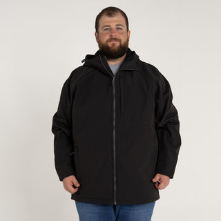 Men’s Big 2XL-7XL Cyclone Stretch Soft Shell Hooded Jacket Coat Outerwear Spring Fall