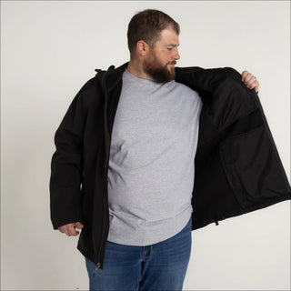 Men’s Big 2XL-7XL Cyclone Stretch Soft Shell Hooded Jacket Coat Outerwear Spring Fall