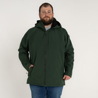 Men’s Big 2XL-7XL Cyclone Stretch Soft Shell Hooded Jacket Coat Outerwear Spring Fall