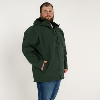Men’s Big 2XL-7XL Cyclone Stretch Soft Shell Hooded Jacket Coat Outerwear Spring Fall