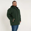Man in green hooded jacket from Men’s Big 2XL-7XL Cyclone Stretch Soft Shell Outerwear
