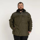 Olive green hooded parka from Snow Country Outerwear in plus sizes 2XL to 7XL winter coat