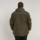 Olive green hooded parka from Snow Country Outerwear Men’s insulated winter ski coat
