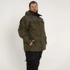 Olive green hooded parka from Snow Country Outerwear for men in big sizes 2XL to 7XL