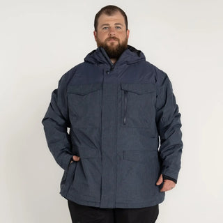 Blue hooded parka from Snow Country Outerwear Men’s M-XL insulated winter ski jacket