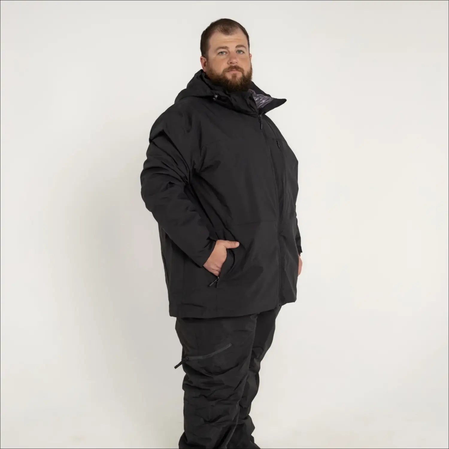 Men’s Black Winter Parka and Pants Set from Altitude II Snow Country Outerwear