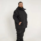Black winter outerwear set for men large to 7X 3-in-1 ski and snow coat