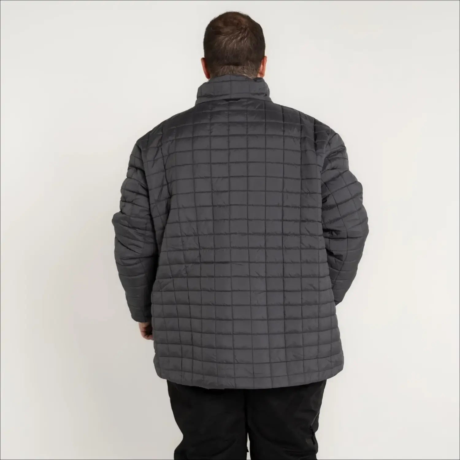 Gray quilted men’s Big 2X-7X 3-in-1 winter ski snow jacket Altitude II outerwear