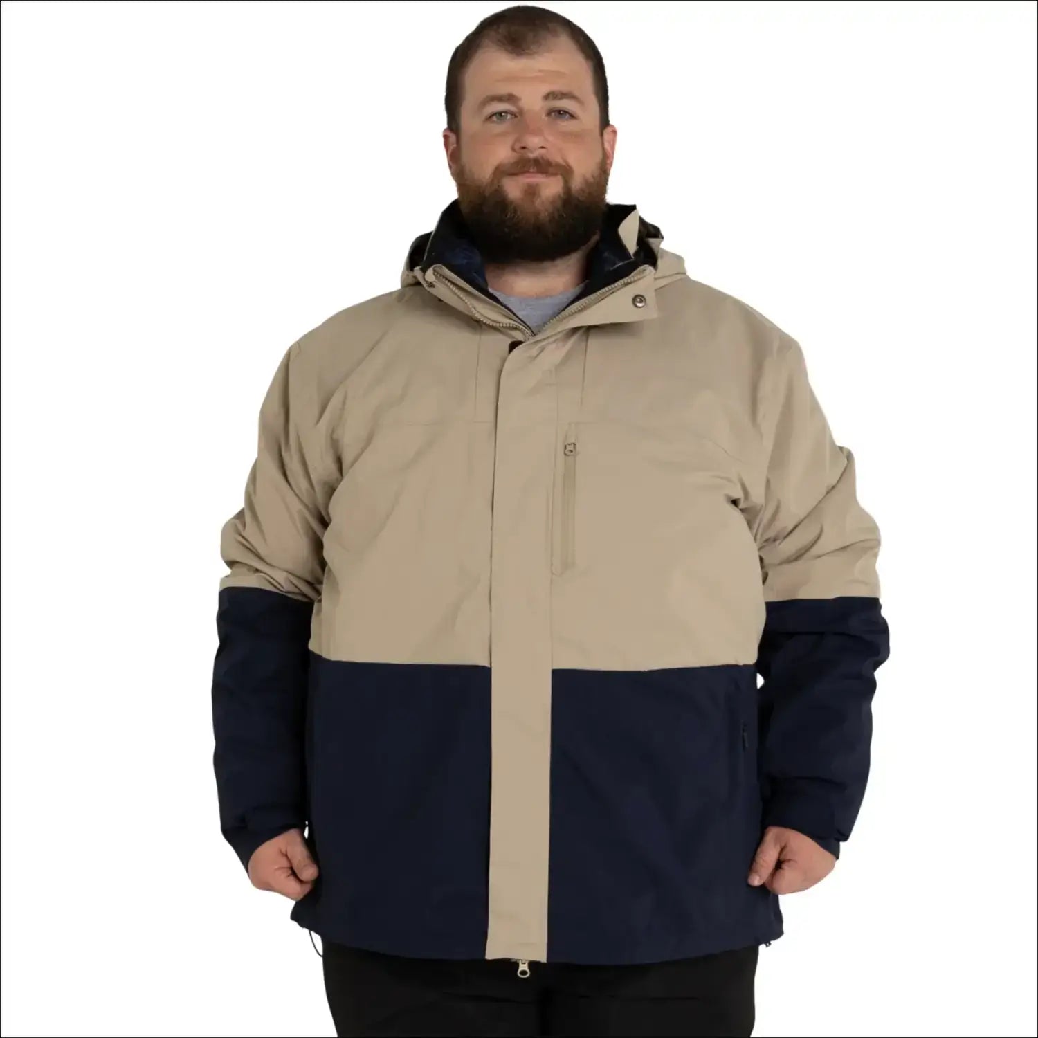 Two-tone hooded winter jacket from Snow Country Outerwear Mens XL Altitude 3-in-1 Coat