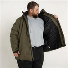 Olive green winter parka from Snow Country Outerwear Men’s insulated ski jacket