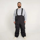 Black snow pants with suspenders from Snow Country Outerwear Mens Ski Bibs