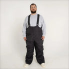 Black snow bib overalls for men from Snow Country Outerwear insulated winter ski pants