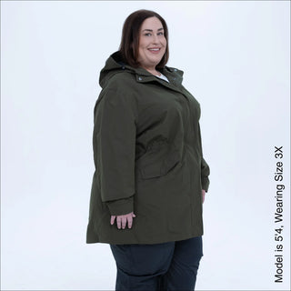 Women's Plus Size Rain Jacket & Trench Coat - The Berwick - Spring & Fall 1X-6X