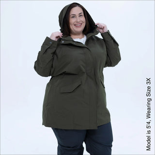 Women's Plus Size Rain Jacket & Trench Coat - The Berwick - Spring & Fall 1X-6X