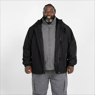 Snow Country Outerwear Men's 3in1 Winter Coat Cascade 3XL-7XL