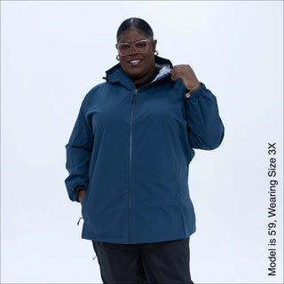 Women's Plus Size Rain Jacket - The Camden - 1X-6X