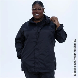 Women's Plus Size Rain Jacket – The POD - Packable, Lightweight, Waterproof, Sizes 1X–6X