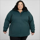 Snow Country Outerwear Women's Plus Size 1X-6X Heavy Insulated Winter Softshell Coat Siberian