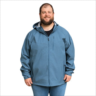 Mens Big Rain Jacket Waterproof Hooded 2XL-7XL Mystique