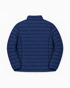 Navy Telluride quilted jacket from Snow Country Outerwear Mens Big and Tall, flat lay back, 2XL to 7XL