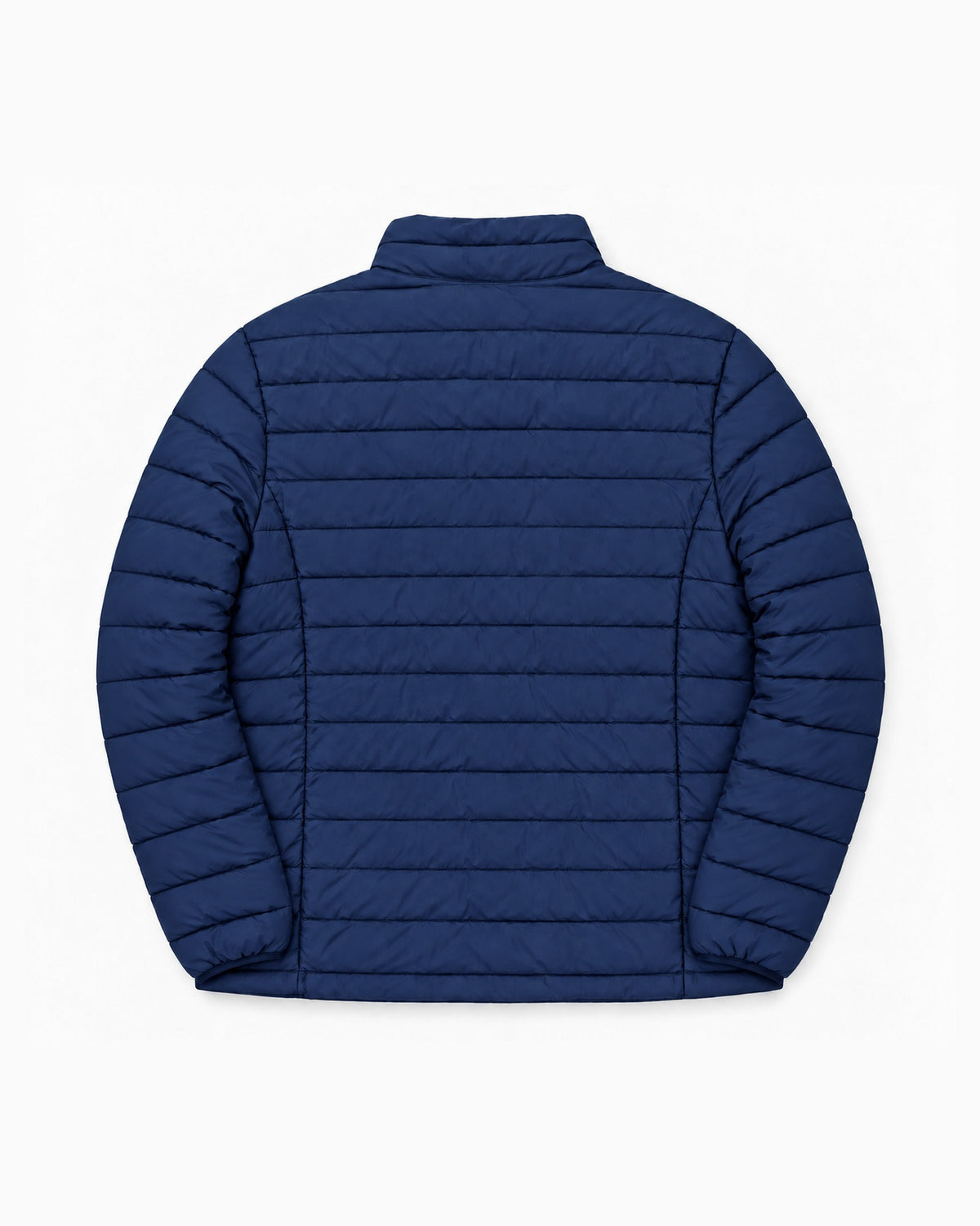 Navy Telluride quilted jacket from Snow Country Outerwear Mens Big and Tall, flat lay back, 2XL to 7XL