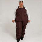 Maroon plus-size Snow Country Ski Snow Bibs Vertex Higher Front for women, size 1X-6X