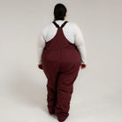 Maroon ski bib overalls from Snow Country Outerwear Women’s Plus Size Vertex collection