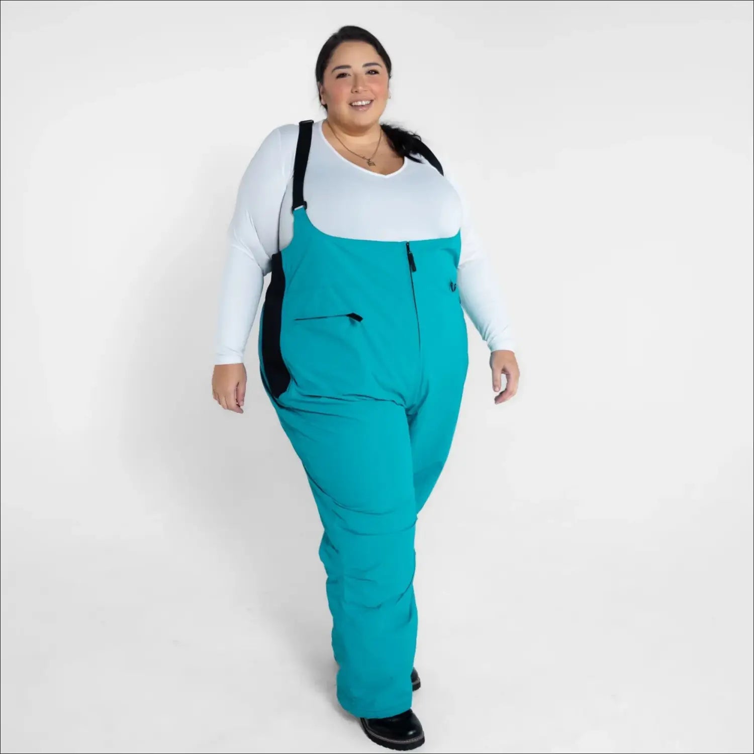 Teal Snow Bib Overalls from Snow Country Outerwear Women’s Plus Size 1X-6X Vertex Winter Ski Bibs