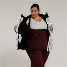Woman in winter outerwear wearing Women’s Plus Size 1X-5X Trust Snowboarding Ski Coat Jacket Snow Country Outerwear