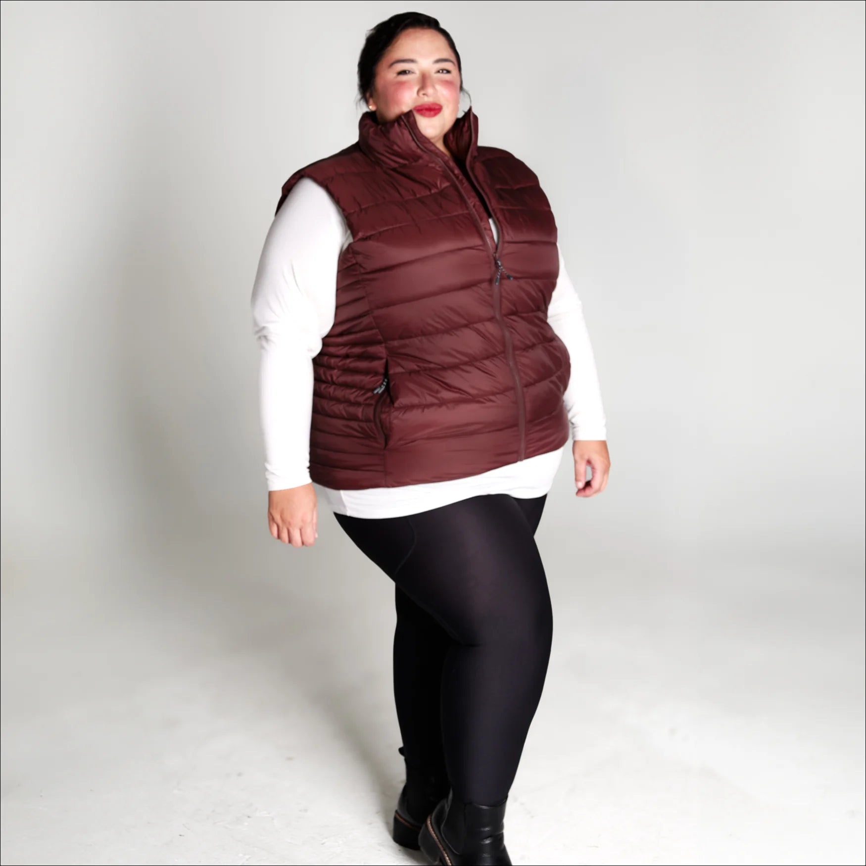 Women s Plus Size 1X 6X Synthetic Outerwear Synthetic Down Vest