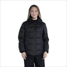 Black puffer jacket from Snow Country Outerwear Women’s Lexington Puffy Synthetic Down Jacket